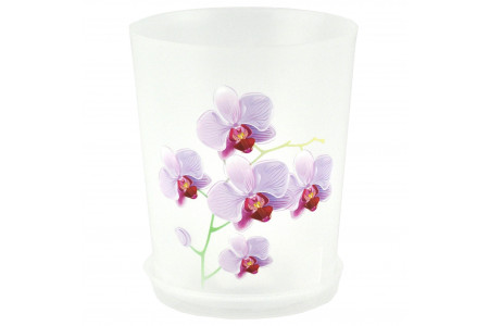 Кашпо пластиковое с поддоном «Для орхидей 0,7л» м3125 