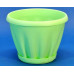Горшок для цветов пластиковый с поддоном Знатный 1л (зеленый)
