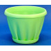 Горшок для цветов пластиковый с поддоном Знатный 2л (зеленый)
