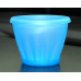 Горшок для цветов пластиковый с поддоном Знатный 1л (прозрачно-синий)