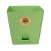 Горшок для цветов пластиковый с поддоном «Le parterre» 2,0л (зеленый)